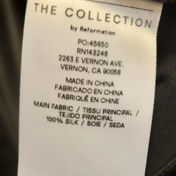 Reformation Nottingham Dress In Black - Picture 5 of 7